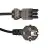 Noxion GST - Kompatibel Versorgungskabel Schwarz - Weiblich + Shuko Europlug - 3m - 3 pole 1,5mm2
