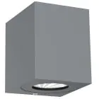 Nordlux Canto Kubi 2 Wandleuchte Aluminium Grau Up & Down - 10.6W 500lm - 830 Warmweiß | IP44